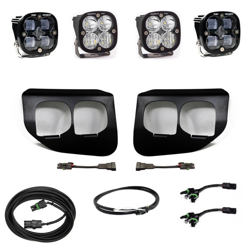 Baja Designs Ford Super Duty (20-On) Fog Lights Dual FPK SAE/Pro DC Baja Designs w/Upfitter