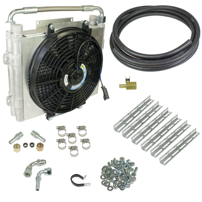 BD Diesel Xtrude Double Stacked Transmission Cooler Kit - Universial 1/2in Tubing