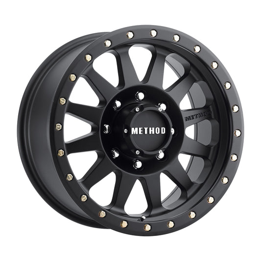 Method MR304 Double Standard 17x8.5 0mm Offset 8x170 130.81mm CB Matte Black Wheel