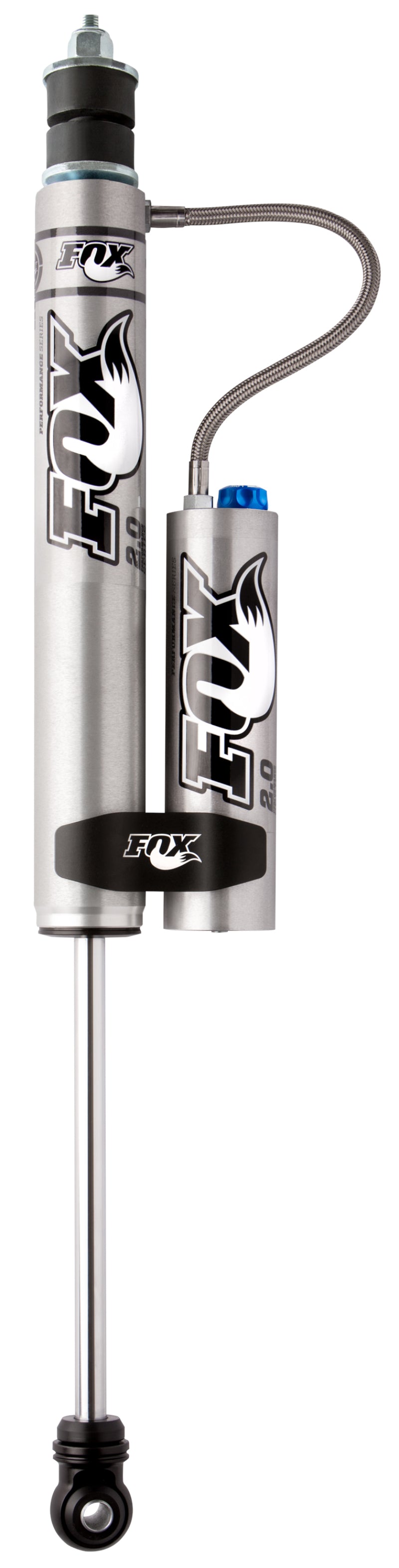 Fox 05+ Ford SD 2.0 Perf Series 9.6in. Smooth Body Remote Res. Front Shock w/CD Adj. / 2-3.5in. Lift